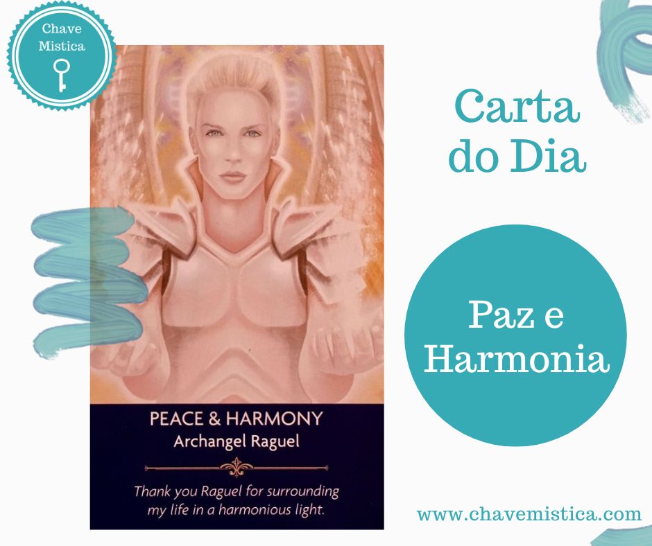 Carta Tarot para 13-03-2024 Paz e Harmonia - Arcanjo Raguel