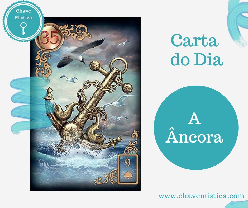 Carta Tarot para 30-07-2024 A Âncora Hoje é dia de dar um basta a essa estagnação que tem sido ultimamente na sua vida. Há que refletir sobre o que está a provocar essa sensação de que as coisas não andam, para isso há que refletir e se organizar para sair desse estado. Em termos sentimentais reflete a segurança emocional que dá e recebe do companheiro. A carta da âncora mostra também que se poderá estar a sentir preso a alguma coisa que o está a impedir de evoluir, e como tal há que analisar, pensar sobre o que estará a impedir o seu progresso e se reorganizar, adoptar hábitos, estratégias de forma a melhorar a sua vida. Taróloga Rebeca www.chavemistica.com