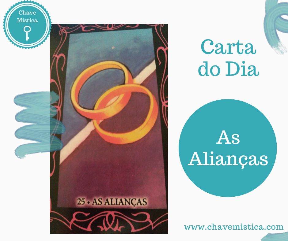 Carta Tarot para 07-05-2024 As Alianças Esta carta traz compromissos firmados por acordos profissionais, alianças, sociedades e o firmar de compromissos amorosos. Também mostra que devemos ter cuidado se estivermos sobrecarregados. Então é preciso termos calma e a cabeça no lugar. É uma carta positiva mas alertando para algo que está sendo sobrecarregado. Taróloga Rita www.chavemistica.com