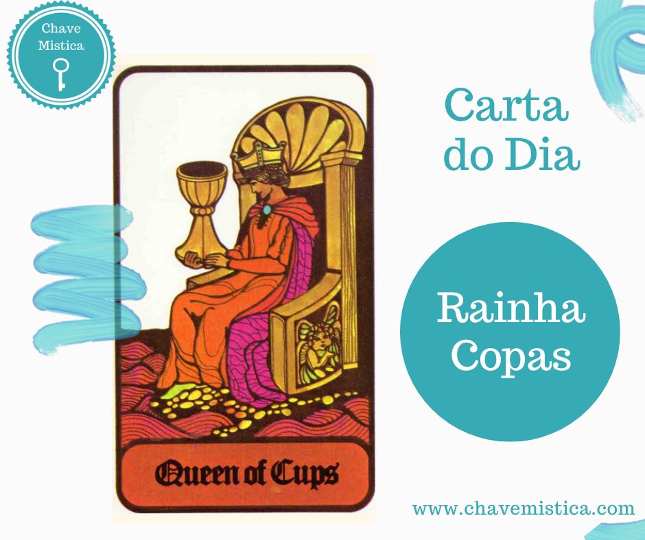 Carta Tarot para 31-05-2024 Rainha de Copas Hoje preocupa-te em cuidar do teu bem-estar emocional, para te sentires bem contigo próprio. Depois lembra-te de cuidar daqueles de quem mais gostas, sendo mais empático e compreensivo. Isto irá nutrir-te a ti e aos outros, o que elevará a tua intuição e a disponibilidade para estares de coração mais aberto. Mas atenção para que as emoções e uma sensibilidade acrescida não te façam ofuscar a realidade, a tal ponto de não enxergares como ela é realmente. Tarólogo Gustavo www.chavemistica.com