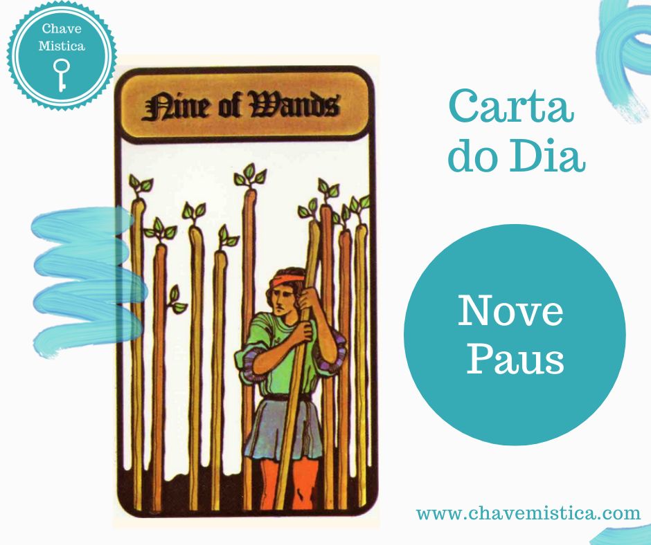 Carta Tarot para 26-06-2025 9 de Paus Hoje devemos colocar a nossa sabedoria adquirida pela experiência da vida em prática e evitar de cometer erros do passado. Hoje as lições do passado podem ser uma mais-valia. E quando lhe cheirar a esturro, não desvalorize, dê um passo atrás para não se queimar. Tarólogo Fábio www.chavemistica.com