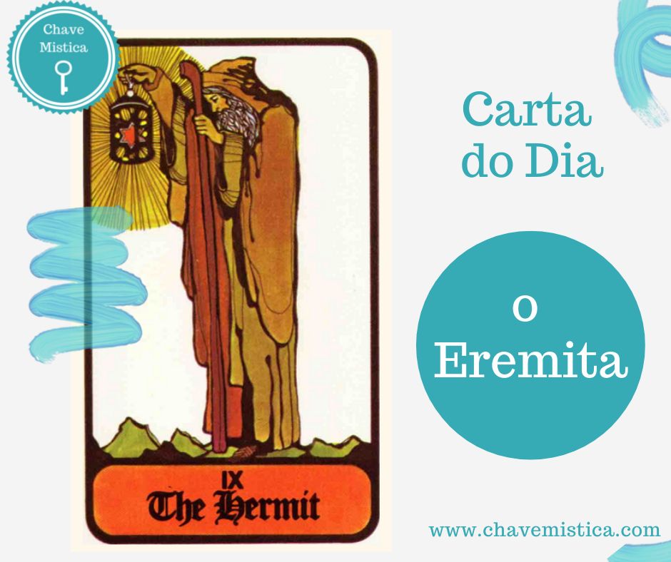 Carta Tarot para 05-06-2024 O Eremita O Eremita é um símbolo de introspeção, solidão e busca espiritual. Representa um dia para se retirar e contemplar sua jornada pessoal. Sabedoria e autodescoberta. Use o dia para reflexão e busca de respostas interiores. Taróloga Camila www.chavemistica.com