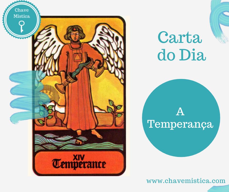 Carta Tarot para 09-06-2024 A Temperança representa equilíbrio, harmonia e moderação. É um dia para buscar a paz interior e o equilíbrio em todas as áreas da vida. Harmonia e paciência. Concentre-se em encontrar o equilíbrio e a harmonia nas suas ações e emoções. Taróloga Camila www.chavemistica.com