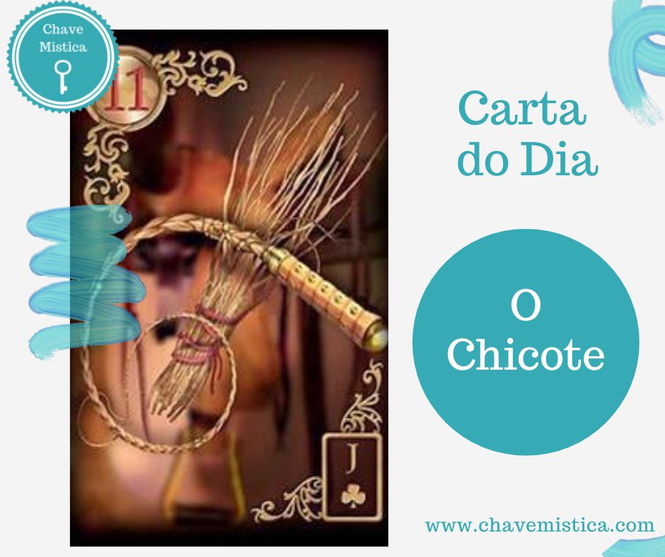 Carta Tarot para 03-07-2024 Chicote A carta do Chicote representa conflitos, disciplina, repetição e esforço. Pode indicar tensões, discussões ou a necessidade de lidar com situações difíceis de forma repetitiva. O dia de hoje pode apresentar alguns desafios e a necessidade de enfrentá-los com determinação e disciplina. Resolva os conflitos de forma assertiva e use a força de vontade para superar os obstáculos. Mantenha a calma e a paciência ao lidar com situações desafiadoras. Taróloga Sofia www.chavemistica.com