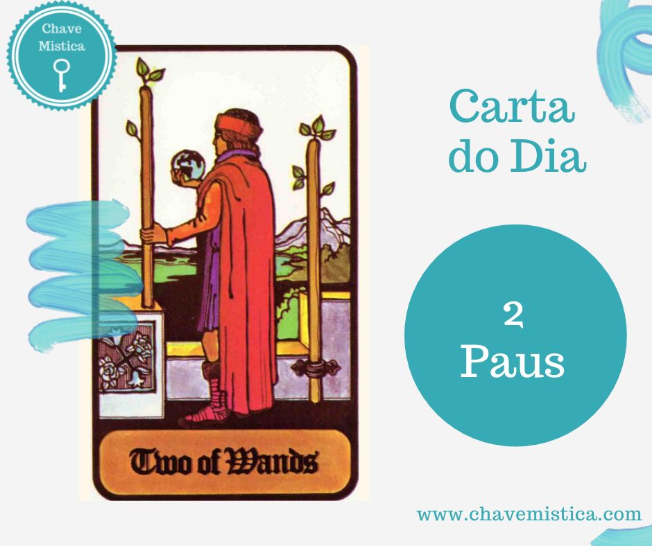 Carta Tarot para 25-09-2024 II de Paus Esta carta vem deixar claro que não tem mais como se esquivar, é preciso fazer uma escolha. Ou você vai atrás daquilo que realmente quer fazer, ou não. Então a sua ação é a única coisa que pode dar vida aos seus sonhos. Não fique só como observador. Taróloga Cristina www.chavemistica.com