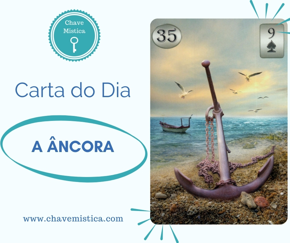 Carta Tarot para 16-02-2025 A Âncora Saia da rotina, faça algo diferente hoje, dê um passeio, dê uma caminhada ou um passeio. Dia calmo, mas monótono. Saia da rotina. Taróloga Rebeca www.chavemistica.com