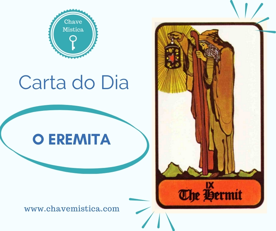 Carta Tarot para 08-02-2025 O Eremita Um bom dia para usar toda a sua sabedoria e conhecimento. Poderá ser procurado para dar algum conselho, para ajudar com a sua sabedoria milenar ou experiência de vida. Taróloga Flor www.chavemistica.com