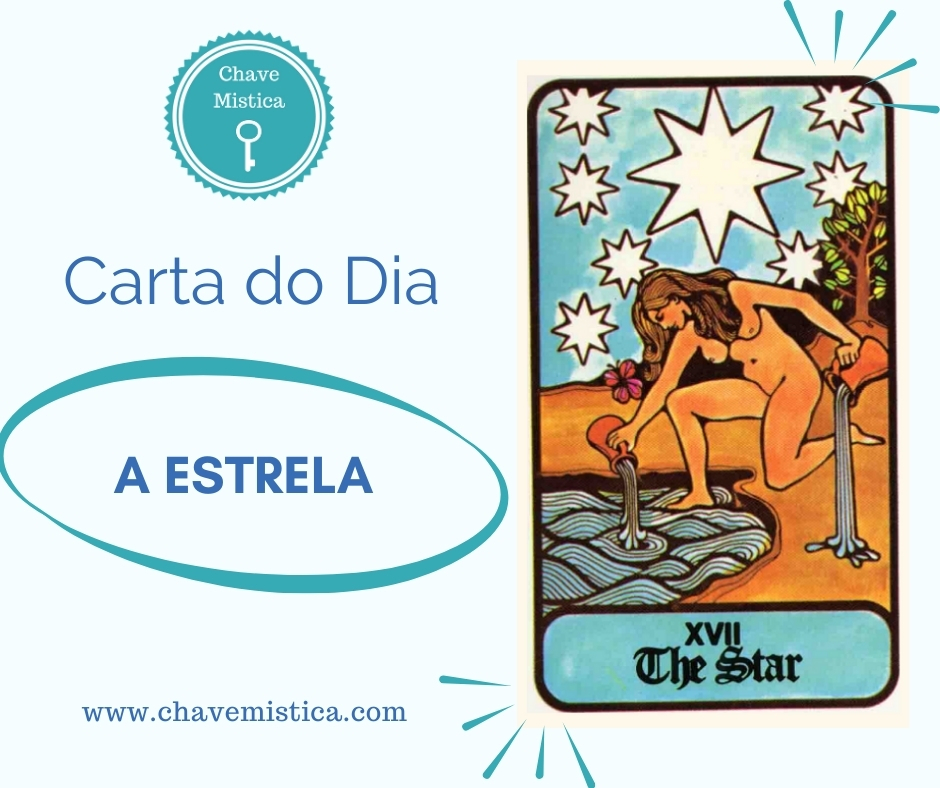 Carta Tarot para 09-02-2025 A Estrela Hoje é dia de muita sorte, tanto ao jogo como em situações da sua vida, assim como sentirá vontade de estar em contacto com a natureza, será um dia Feliz. Taróloga Flor www.chavemistica.com