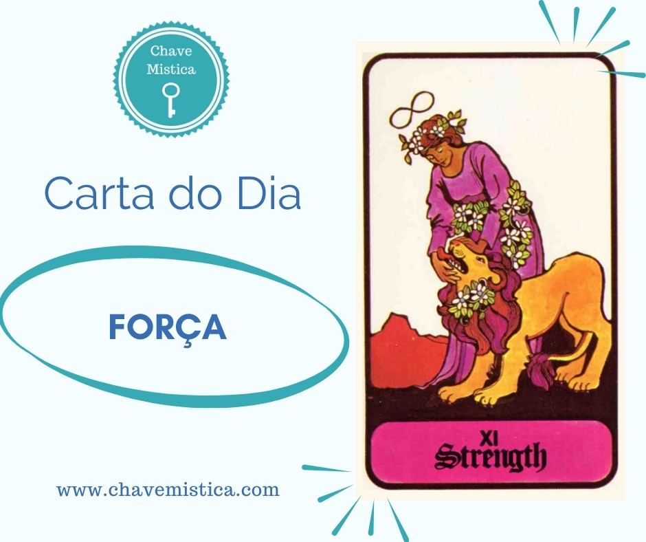 Carta Tarot para 05-02-2025 A Força Este dia será um dia em que se sentirá forte, com força de vencer ou planear o seu futuro e os seus projetos. Será um ótimo dia para programar o resto da sua semana, com sucesso e vitorias. Taróloga Flor www.chavemistica.com