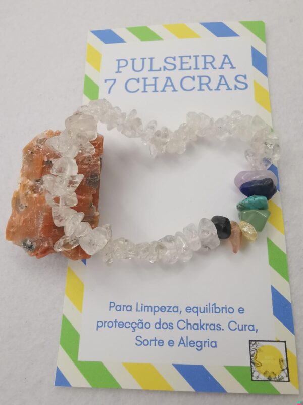 Pulseira Pedras 7 Chakras Cristal