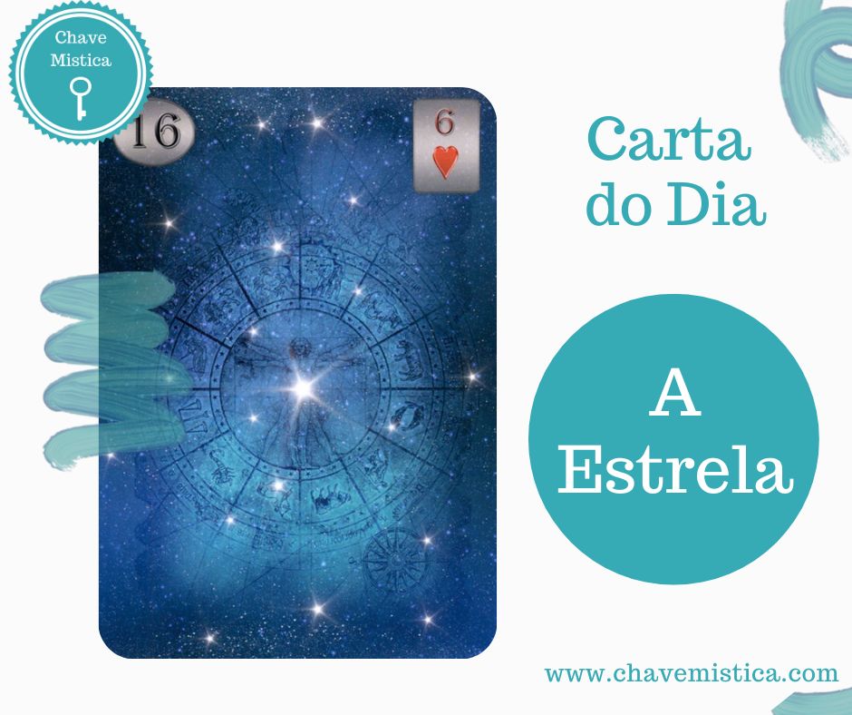 Carta Tarot para 23-04-2025 A Estrela Tudo o que planeou irá concretizar-se. Está no caminho certo e a vida em breve irá sorrir-lhe. Abrace o destino e cuide de si. Procure dormir melhor, descansar. Taróloga Joana www.chavemistica.com