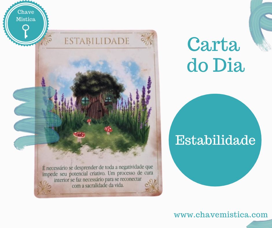 Carta Tarot para 11-07-2025 Estabilidade É necessário se desprender de toda a negatividade que impede o seu potencial criativo. Um processo de cura interior se faz necessário para se reconectar com a sacralidade da vida. Esta carta traz a mensagem de cura e de ascensão. Para alçarmos novos voos, é preciso estar leve e desprendido de situações negativas. Existem momentos em que estamos com a alma doente, a mente pesada e sem motivação para manifestar todo o nosso potencial. Somos seres livres e assim devemos permanecer. Quando não conseguimos ser quem desejamos ou vivemos uma realidade que não condiz com nosso coração, adoecemos. É chegado o momento de curar a sua alma, libertar os seus sonhos e soltar as amarras do seu coração. A estabilidade que deseja está na verdade que carrega na alma e no coração. Taróloga Luna www.chavemistica.com