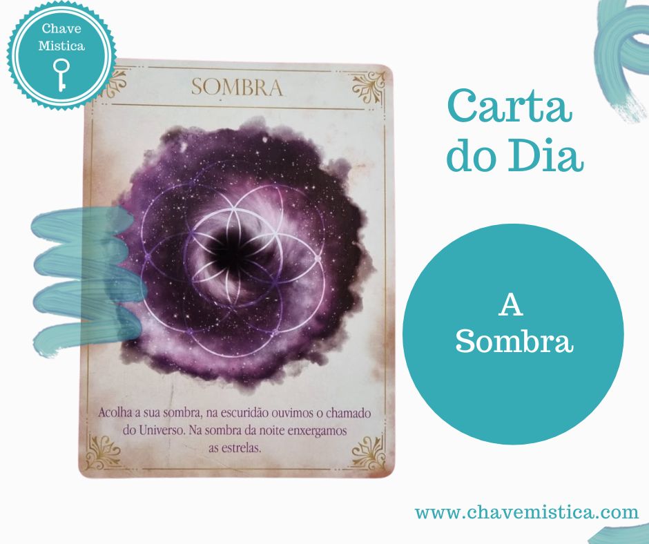 Energia do dia 13-07-2025 A Sombra Acolha a sua sombra, na escuridão ouvimos o chamado do Universo. Na sombra da noite enxergamos as estrelas. Esta carta convida a um mergulho na sombra, na escuridão onde tudo se inicia. Surgimos na caverna do inconsciente, e a consciência manifestou-se. É nesse lugar que muitas respostas são registadas, que as nossas verdades são guardadas e, é nesse templo, que precisamos de tempos em tempos, retornar, para compreendermos quem somos e qual o propósito de estarmos aqui. Na sombra da alma, são revelados os mistérios da vida e a força que impulsiona toda a existência. Taróloga Luna www.chavemistica.com
