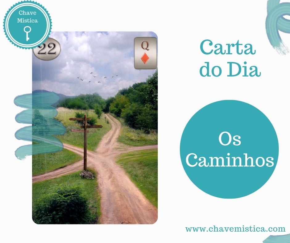 Carta Tarot para 19-08-2025 Os Caminhos Hoje é dia de fazer uma análise e decidir qual o melhor caminho a seguir. Oiça a sua intuição, a sua voz interior lhe dirá qual o melhor caminho e lembre-se tudo na vida é consequência de uma escolha que fizemos. Taróloga Rebeca www.chavemistica.com