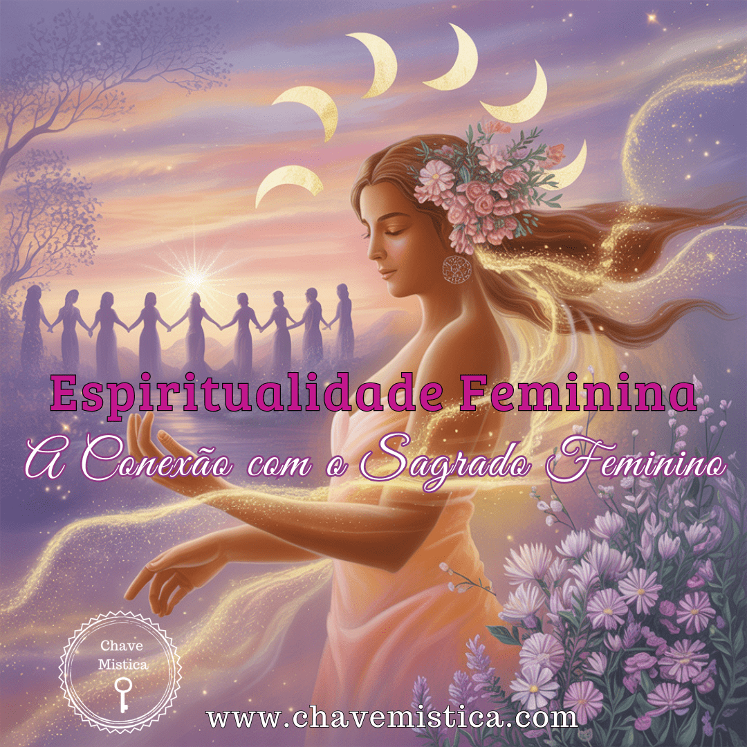 🌕✨ O Sagrado Feminino está a despertar. Há em cada mulher uma força antiga uma energia de cura, criação e sabedoria que o mundo está finalmente pronto para ouvir. Descobre no novo artigo do blogue como a espiritualidade feminina te convida a reconectar com a tua essência e a viver em harmonia com o teu poder interior. 🌸 Lê o artigo completo no blogue ➜ https://www.chavemistica.com/artigos ou link na bio. A Equipa Chave Mística www.chavemistica.com