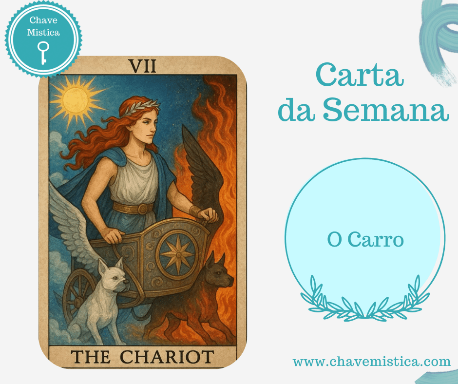 Carta da Semana - de 03 a 09 de Novembro de 2025 O CARRO Esta será uma semana que estará nas suas mãos conduzi-la no sentido que mais deseja, como um automóvel o carro precisa de um condutor, não permita que mais ninguém conduza a sua vida, será uma ótima semana para resolver assuntos pendentes, viagens, deslocações próximas, tudo está em movimento no sentido positivo, só precisa mesmo direcionar. Taróloga Flor A Equipa Chave Mística www.chavemistica.com